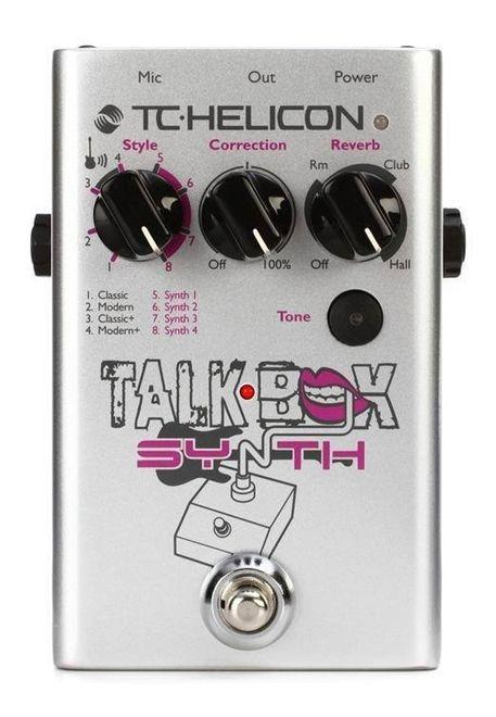 Pedaleira de Voz TC Helicon Talkbox Synth com Refinamento de